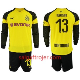 Borussia Dortmund Fodboldtrøjer Guerreiro 13 Børn Hjemmebanesæt 2018/19 Langærmet